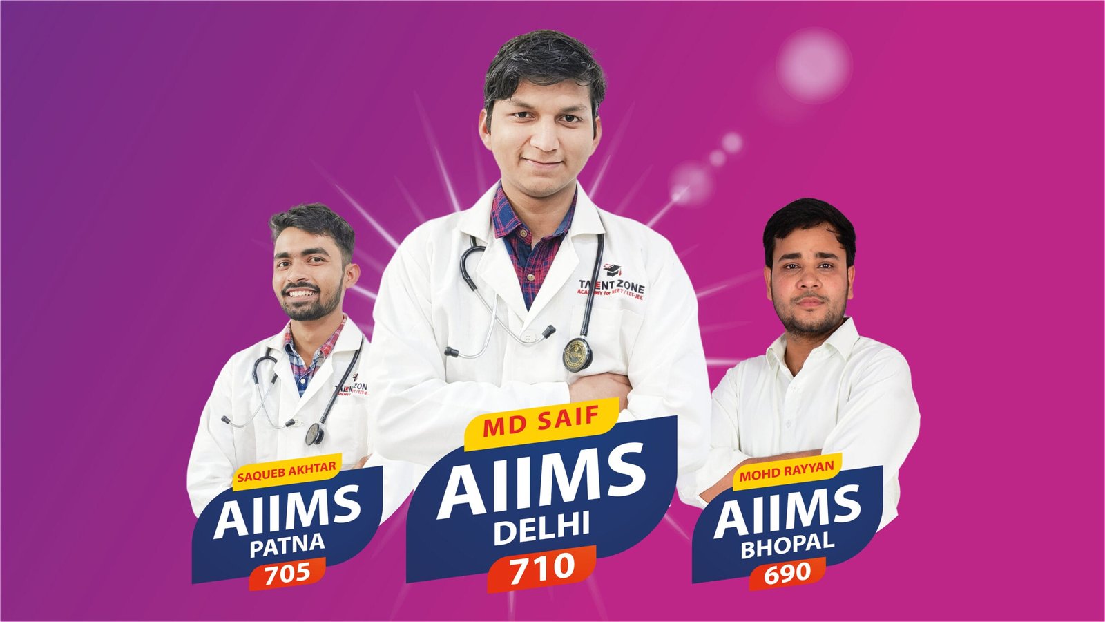 AIIMS Top Rankers at Talent Zone Academy